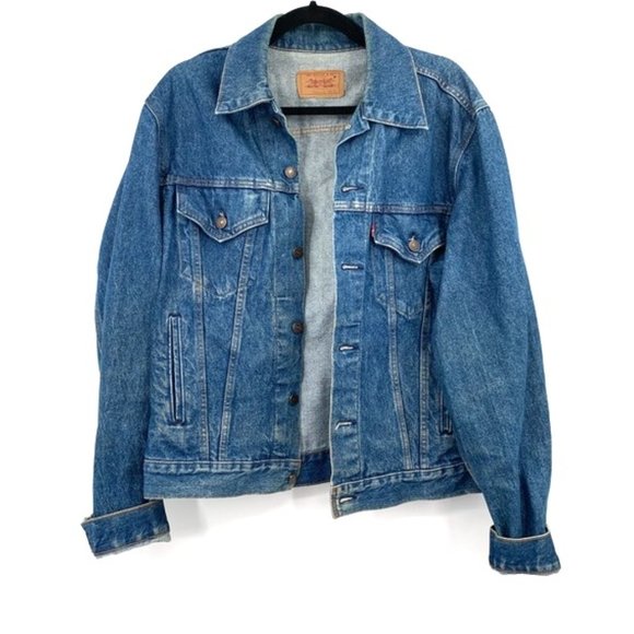 LEVI'S Vintage Denim Jean Jacket Trucker 44L Men